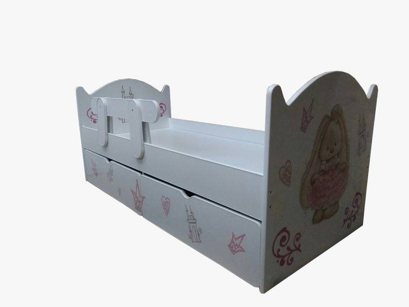 белая детская кровать с бортиком в Подольске