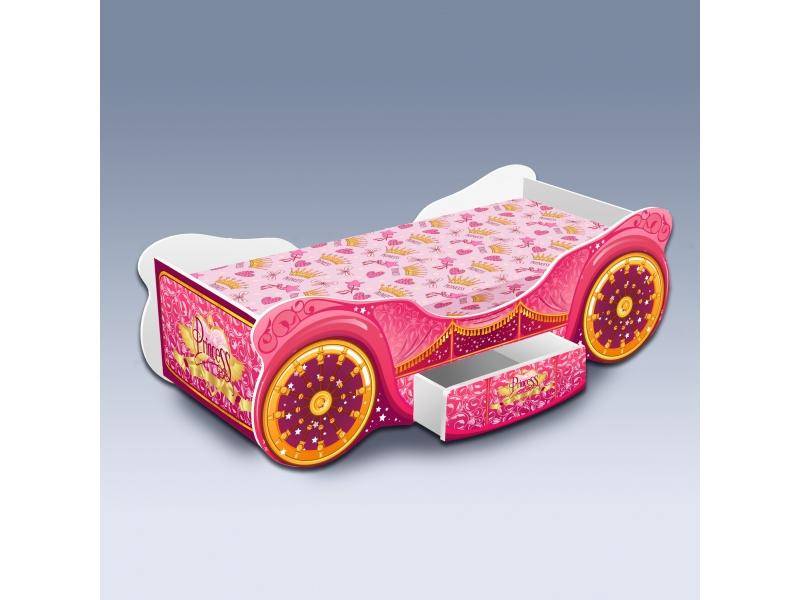 детская кровать карета люкс с ящиком в Подольске