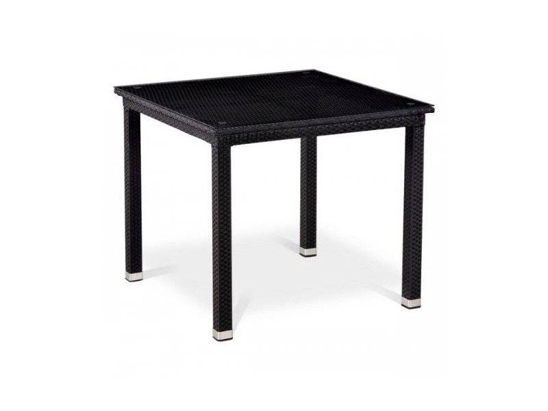 стол из ротанга t246st-90x90 black в Подольске