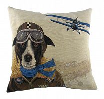 подушка с собакой-пилотом doggie fighters blue в Подольске
