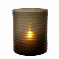 подсвечник стеклянный коричневый ручной работы vanity fair от eichholtz, 39 см в Подольске