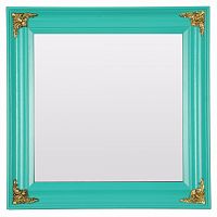 зеркало квадратное бирюзовое с золотым декором melissande в Подольске