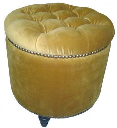 пуф круглый modena golden light золотой в Подольске