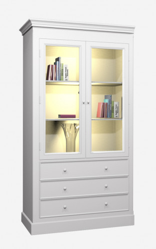 витрина встраиваемая нордик с левым уголком белый в Подольске