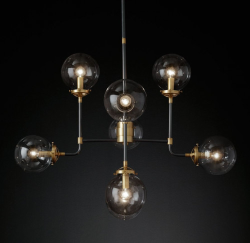 люстра bistro 8 черная, бронза в Подольске