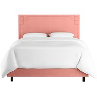 кровать двуспальная с мягкой спинкой 180х200 розовая aiden pink в Подольске