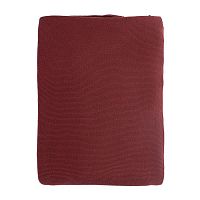 плед вязаный из хлопка бордового цвета в Подольске