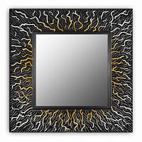 зеркало квадратное черное 99х99 см с декором коралл coral в Подольске
