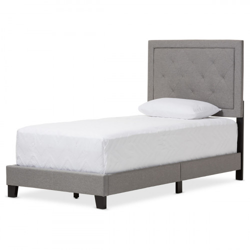 кровать paris linen upholstered gray 140х200 в Подольске
