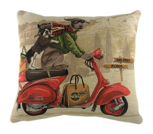 подушка с картинкой scooter dogs red в Подольске
