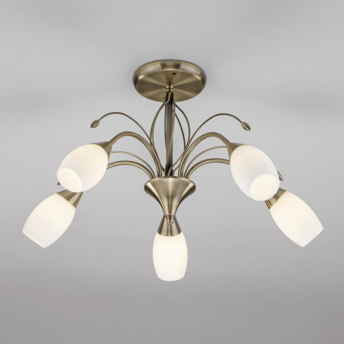 потолочная люстра eurosvet ginevra 30280/5 античная бронза в Подольске