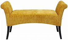 kare скамья с подлокотниками motley, коллекция "мотли" 107*62*38, полиэстер, полиуретан, бук, желтый в Подольске
