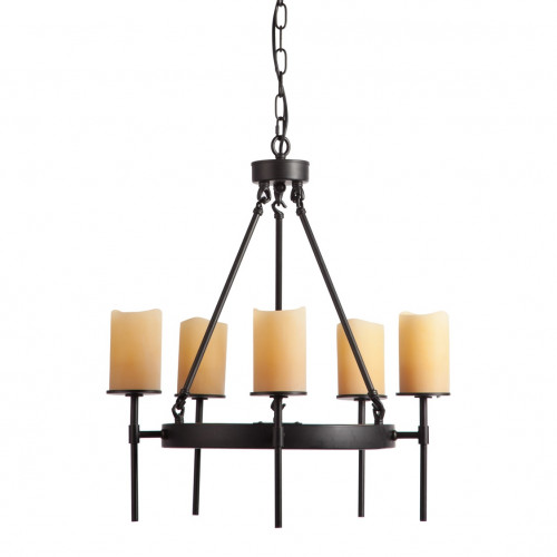 люстра-канделябр подвесная черная свечи в Подольске