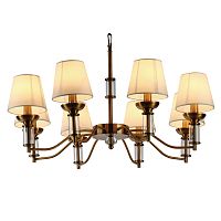 люстра walters 8 от delight collection прозрачная/бежевая/латунь в Подольске