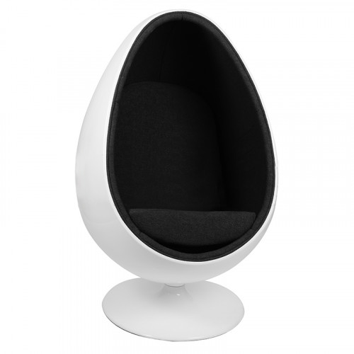 кресло ovalia egg черное в Подольске