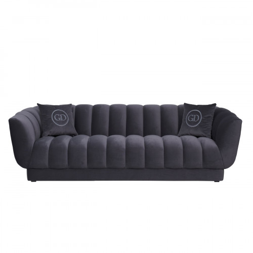 диван треxместный с декоративными подушками синий fabio в Подольске