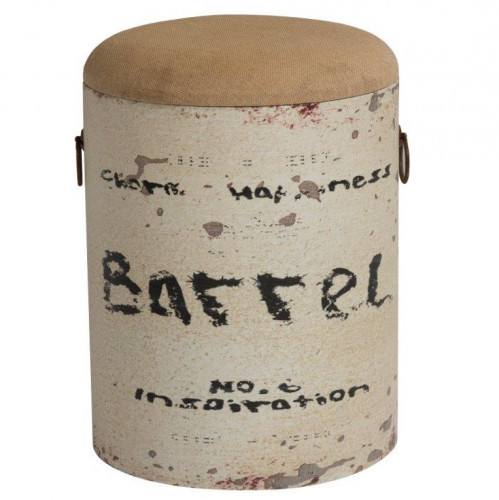 столик-табурет barrel white бежевый в Подольске