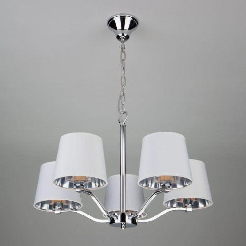 подвесная люстра eurosvet felicia 70073/5 хром в Подольске