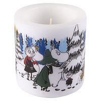 свеча большая moomin зимний лес, 8 см в Подольске