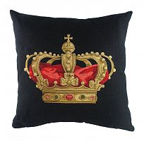 подушка с картинкой короны king crown black в Подольске