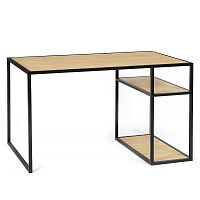 рабочий стол romero светлый дуб на темном каркасе в Подольске