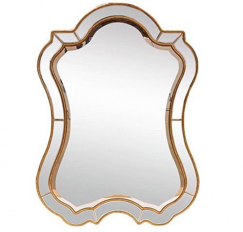 зеркало настенное фигурное в золотой раме в Подольске