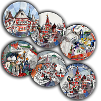 сет тарелки московия dream (6 шт.) в Подольске