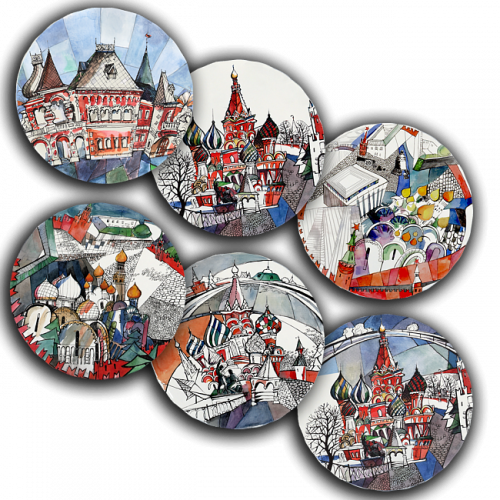 сет тарелки московия dream (6 шт.) в Подольске