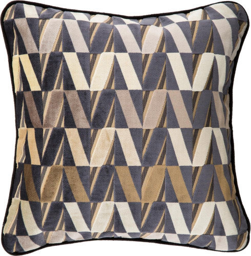 подушка декоративная серая с бежевым weave в Подольске