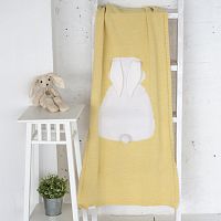 плед зайка 60*90 св.желтый+белый в Подольске