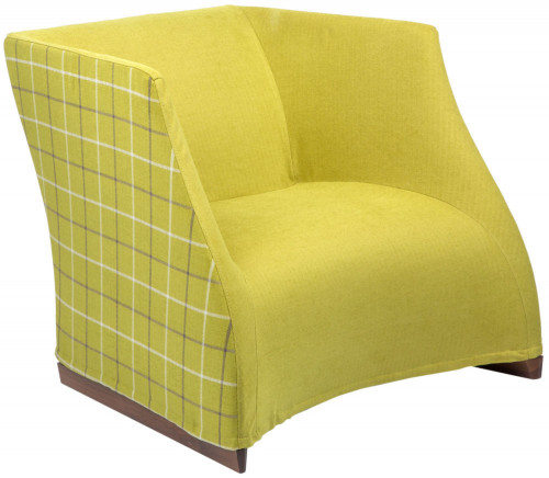 кресло vivienne armchair yellow checkerboard в Подольске