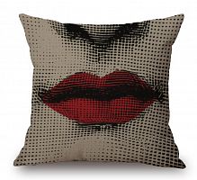 подушка с портретом лины пьеро форназетти red lips в Подольске
