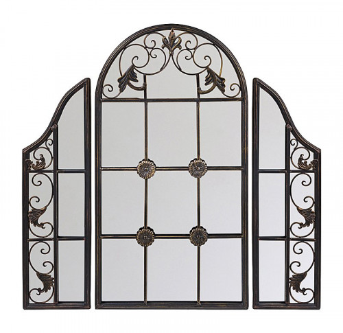 зеркало-окно настенное тройное черное сильвестра в Подольске