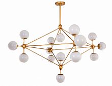 люстра modo 15 gold золото, белые плафоны в Подольске