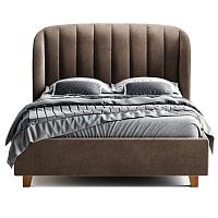 кровать двуспальная 160х200 коричневая tulip в Подольске