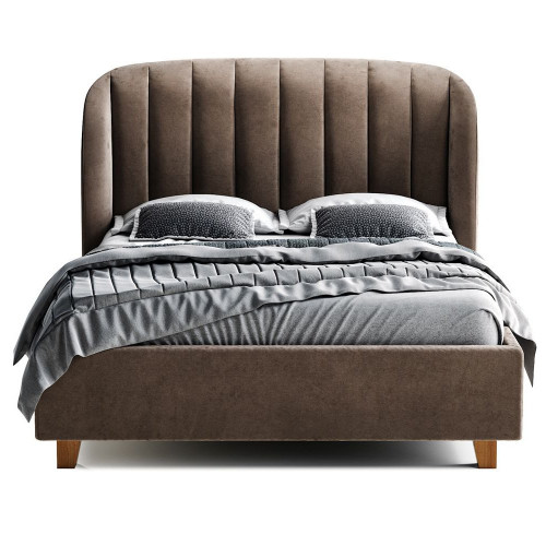 кровать двуспальная 160х200 коричневая tulip в Подольске