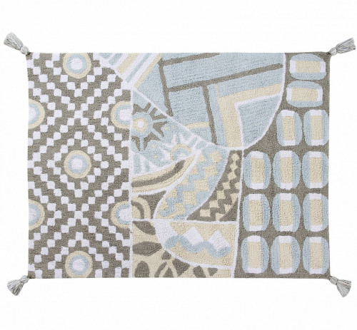 ковер indian bag серый-голубой в Подольске