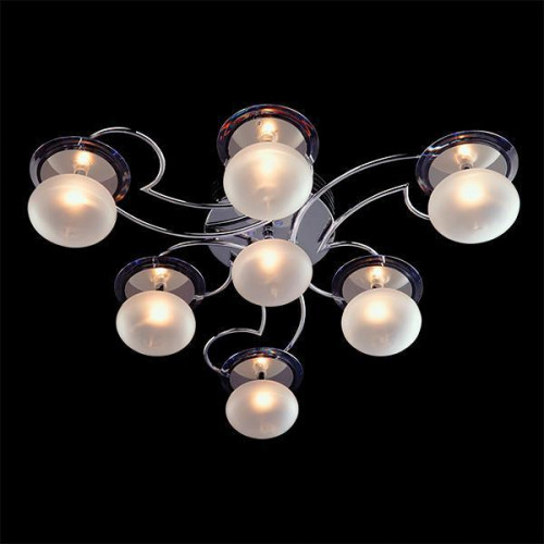 потолочная люстра eurosvet 4998/7 хром/синий+ красный+фиолетовый в Подольске