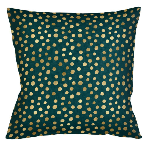 интерьерная подушка «пятнистая» (изумруд) в Подольске
