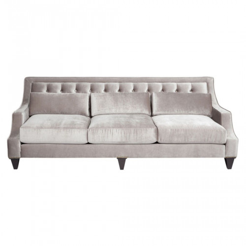 диван tufted прямой серый в Подольске
