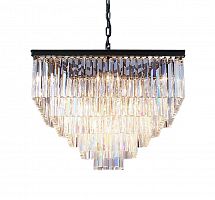 люстра odeon square 80 черное основание, прозрачное стекло в Подольске