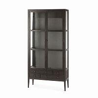 книжный шкаф altino витрина коричневый в Подольске