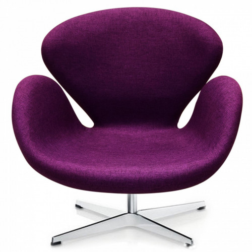 кресло swan chair фиолетовое в Подольске
