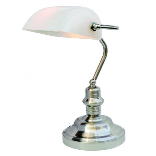 настольная лампа arte lamp banker a2491lt-1ss в Подольске