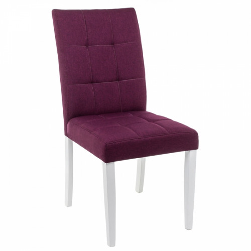 стул деревянный madina white / fabric purple в Подольске