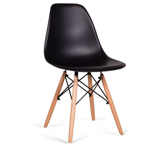 стул деревянный pc-015 черный (eames style) в Подольске