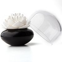 контейнер для хранения ватных палочек lotus черный-белый в Подольске