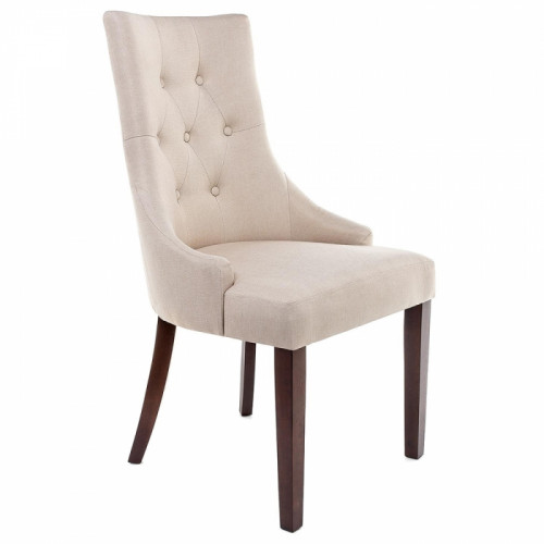 стул деревянный elegance dark walnut / fabric cream в Подольске