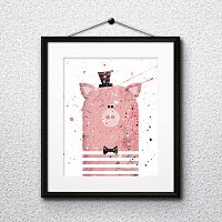 постер pig а4 в Подольске