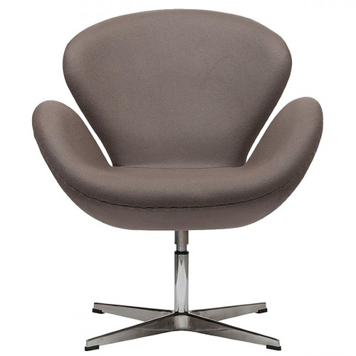 кресло swan chair серо-коричневая в Подольске